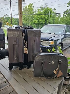 Elegant gray travel set